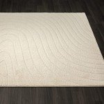 LUXE WEAVERS Modern Geometric Wave Cream 8x10 Area Rug
