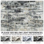 8x10 Area Rugs Washable Rug: Large Modern Abstract Living Room Rug Soft Anti-Skid Thin Carpet Indoor Floor Non-Shedding Carpets for Bedroom Dining Farmhouse Nursery Home Office Black Grey Gold