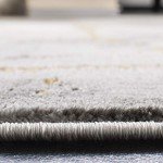 SAFAVIEH Craft Collection Area Rug - 8' x 10', Grey & Gold, Modern Abstract Design, Non-Shedding & Easy Care, Ideal for High Traffic Areas in Living Room, Bedroom (CFT877F)