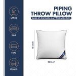 Utopia Bedding Throw Pillow Inserts (Pack of 4, White), 18 x 18 Inches Decorative Indoor Pillows for Sofa, Bed, Couch, Cushion Sham Stuffer