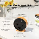 AYRELY® 4.5" Analog Alarm Clock,Small Retro Desk Clock Battery Operated,Slient Metal Table Clock with Light for Living Room Decor,Bedroom,Bedside,Shelf (Orange)
