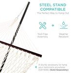 Best Choice Products 2-Person Double Hammock, Outdoor Woven Cotton Rope Hammocks for Backyard, Patio w/Spreader Bars, Carrying Case, 450lb Weight Capacity