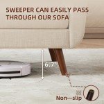 Tbfit 65" W Loveseat Sofa, Mid Century Modern Decor Love Seat Couches for Living Room, Button Tufted Upholstered Small Couch for Bedroom, Solid and Easy to Install Love Seats Furniture, Beige