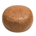 ROTOT Unstuffed Pouf Cover, Ottoman Shell, Bean Bag Chair, Foot Stool, Foot Rest, Storage Solution or Wedding (Empty & New) (Amaretto)