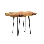 WELLAND Natural Edge Coffee Table, (Style D)