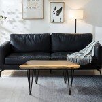 Warmaxx Teak Wood Live Edge End Table 27.8" x 19.8" x 20" H Rectangle Rustic Outdoor Patio Coffee Side Table Vintage Couch Natural Wooden Accent Tables for Living Room Sofa Bedroom