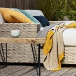 Warmaxx Teak Wood Live Edge End Table 27.8" x 19.8" x 20" H Rectangle Rustic Outdoor Patio Coffee Side Table Vintage Couch Natural Wooden Accent Tables for Living Room Sofa Bedroom