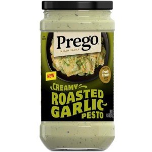 Prego Creamy Roasted Garlic Pesto Sauce, 14.5 oz