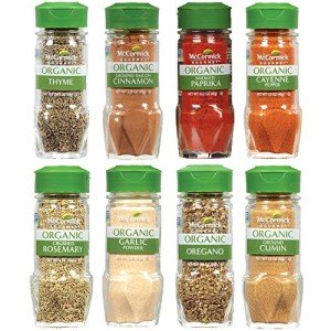 McCormick Gourmet Organic Spice Refill Set, 8-Pack