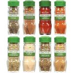 McCormick Gourmet Organic Spice Refill Set, 8-Pack