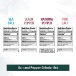 Soeos Spice Seasoning Set with Grinders - 4 Pack