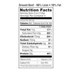 90% Lean Ground Beef, 1 lb Package