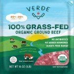 Organic Grass-Fed Ground Beef 80/20, 1 lb