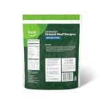 All-Natural 93% Lean Ground Beef Burgers