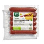 Whole Foods Organic Grass-Fed Beef Hot Dogs, 12 oz