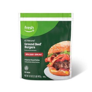 All Natural Ground Beef Burgers, 2 Lb Pack