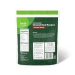 All Natural Ground Beef Burgers, 2 Lb Pack