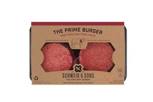 Prime Beef Chuck Burgers, 75/25 Lean, 4 Pack