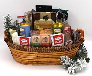 Gourmet Holiday Gift Basket with Delicacies Galore
