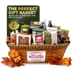 Thanksgiving Gourmet Snack Basket for Food Lovers