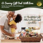 Dad's Gourmet Gift Basket: Cookies, Cheeses & More
