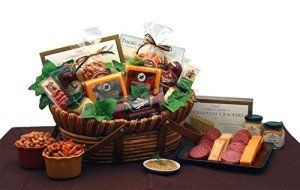 Savory Meat and Cheese Gift Basket for Holidays
