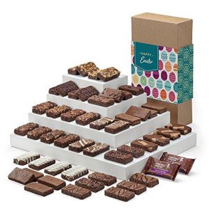 Easter Gourmet Brownie Gift Basket - 48 Pieces