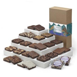 Father's Day Double Dozen Gourmet Brownies Gift Basket