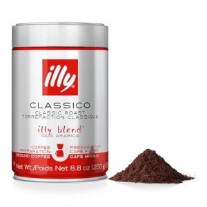 Illy Classico Ground Coffee, Medium Roast, 8.8 oz