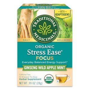 Organic Stress Ease Tea with Ginseng & Mint
