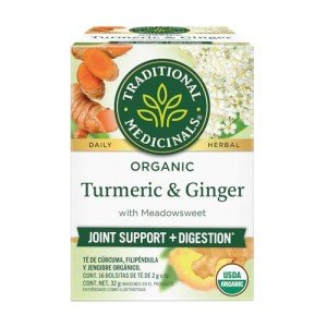 Turmeric Ginger Tea with Meadowsweet, 16 Bags