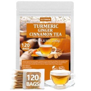 120 Natural Caffeine-Free Tea Bags: Turmeric Blend
