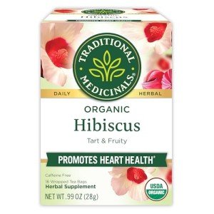 Organic Hibiscus Tea for Heart Health, 16 Bags