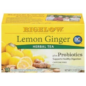 Lemon Ginger Herbal Tea by Bigelow – 18 Count