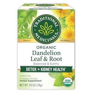 Organic Dandelion Tea for Kidney Health, 16 Bags