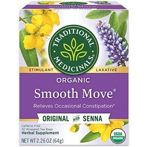 Organic Smooth Move Tea for Digestive Relief, 32 Bags