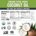 Organic Cold-Pressed Extra Virgin Coconut Oil - 16 oz