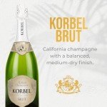 Korbel Brut California Champagne – 750 ml Bottle