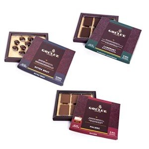 Wine-Infused Dark Chocolate Gift Set - 3 Boxes