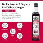 Organic Raw Red Wine Vinegar for Dressings 16.9 oz