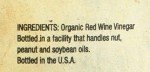 Napa Valley Naturals Organic Red Wine Vinegar