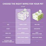 Lavender Plant-Based Dog Wipes for Clean Paws