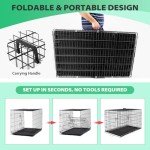 Double-Door Folding Dog Crate for Small Dogs