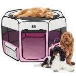 Portable Pet Playpen for Small Dogs and Cats