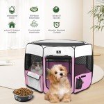 Portable Pet Playpen for Small Dogs and Cats