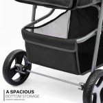 MoNiBloom 3-Wheel Pet Stroller for Small Dogs
