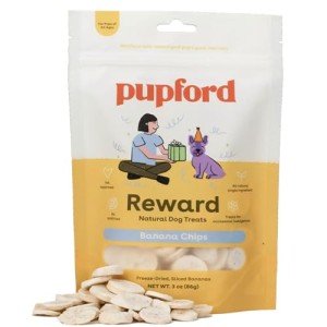 Pupford Freeze Dried Banana Dog Treats 3 oz