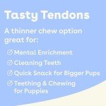 Pupford Turkey Tendon Chews for Maltese Dogs