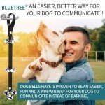 BLUETREE Dog Doorbells Premium Quality Training Potty Great Dog Bells Adjustable Door Bell Dog Bells for Potty Training Your Puppy The Easy Way - 7 Extra Large Loud 1.4 DoorBells