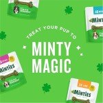 Minties Dental Chews for Dogs, 40 Count, Vet-Recommended Mint-Flavored Dental Treats for Tiny/Small Dogs 5-24 lbs, Dental Bones Clean Teeth, Fight Bad Breath, and Removes Plaque and Tartar